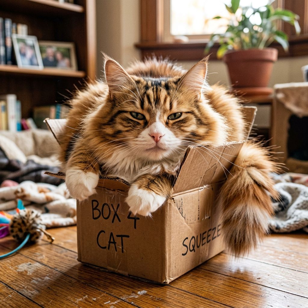 Кот в коробке